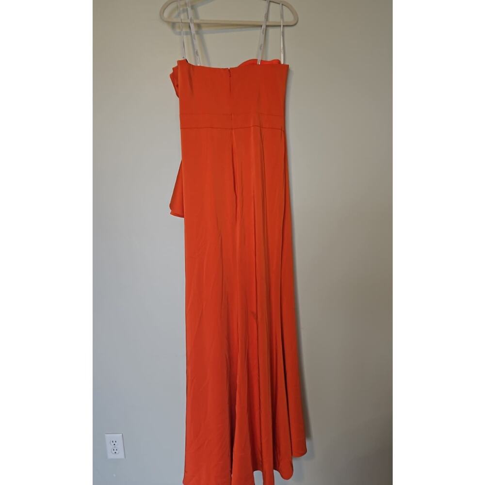Terani Couture 251E4266 Asymmetric Ruffled Peplum Gown – Size 10 - Picture 5 of 8